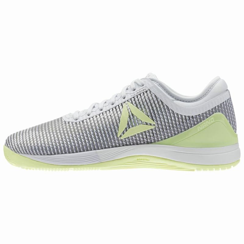 Tenisi Reebok Crossfit Nano 8 Flexweave Dama Albi/Gri/Albi/Lămâie Romania XJ5887JP
